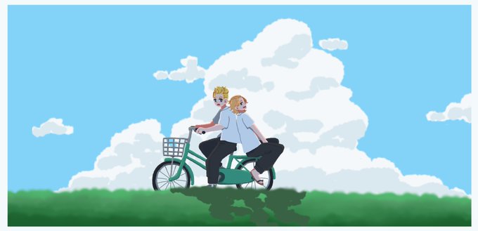 「男の子 二人乗り」のTwitter画像/イラスト(新着)