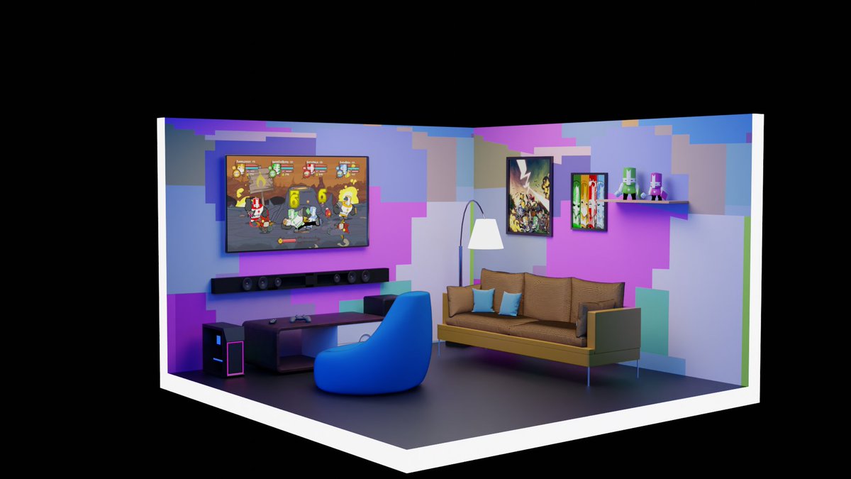 ArchLenz's tweet photo. So I picked up a few @Cubicworld_ today. 😁

Bedroom (Star Wars Theme)
Living room (Castle Crashers Theme)
Game room (Vintage Theme). 

Artist: @Cubicworld_ 
#Arky Collection: https://t.co/NnTiWDeI3J

#CubicWorld #StarWars #CastleCrashers #ZIL #Zilliqa #NFT #ZilFam https://t.co/9aDIIMAKAm
