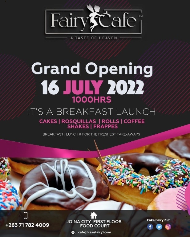 The Fairy finally comes to Harare🎊🎉💃🏽💃🏽🎊
Issa breakfast date 😉😉
#cakefairyzim #fairycafè #fairyeventszw #atasteofheaven #cakedesignszim #joinacity #redmarketsunday <a href="/redmarketsunday/">Red Market Sunday</a> <a href="/iMisred/">MISRED</a>