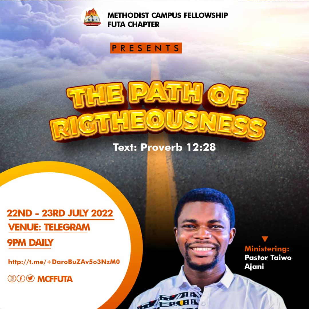 mcffuta's tweet image. A call to circumspection!!!

So that our lives will not produce anything that is not captured within the context of that which the Holy One has written concerning us(Christians).

We seek to learn the way of the Spirit. It is the path of Righteousness. It is the path of Life.