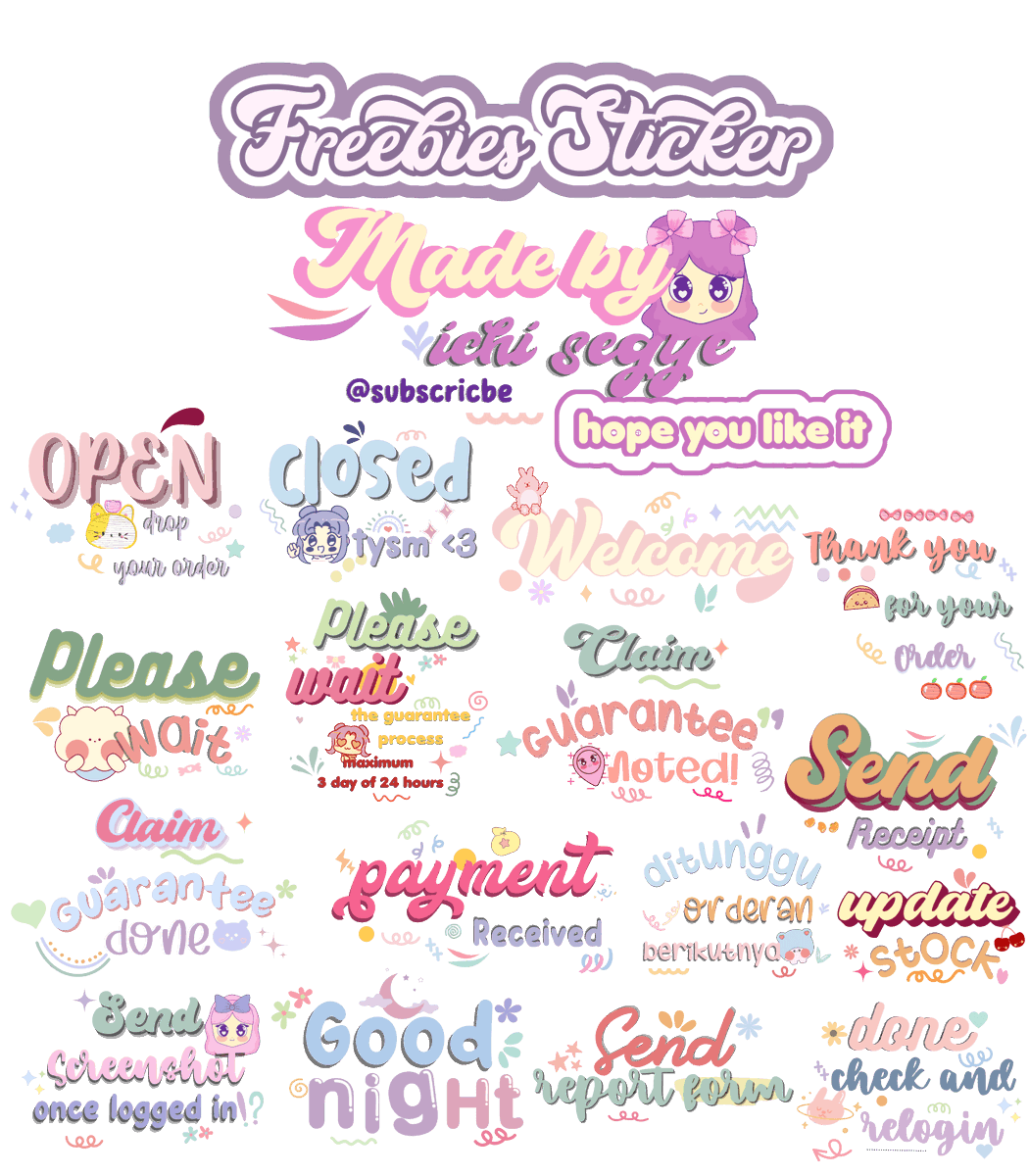 𝐅𝐑𝐄𝐄𝐁𝐈𝐄𝐒 𝐒𝐓𝐈𝐂𝐊𝐄𝐑 𝐏𝐀𝐂𝐊
        made by <a href="/subscricbe/">Biechi 🌙 : JOKI POSTER & INFOGRAFIS, APP PREM</a> ʕ•̫͡•ʔ ʕ-̼͡-ʔ

                   RT/LIKE if you use/save
disclaimer : 𝗽𝗲𝗿𝘀𝗼𝗻𝗮𝗹 𝘂𝘀𝗲 𝗼𝗻𝗹𝘆, 𝗱𝗼 𝗻𝗼𝘁 𝗿𝗲-𝘀𝗲𝗹𝗹

#zonauang #zonaba