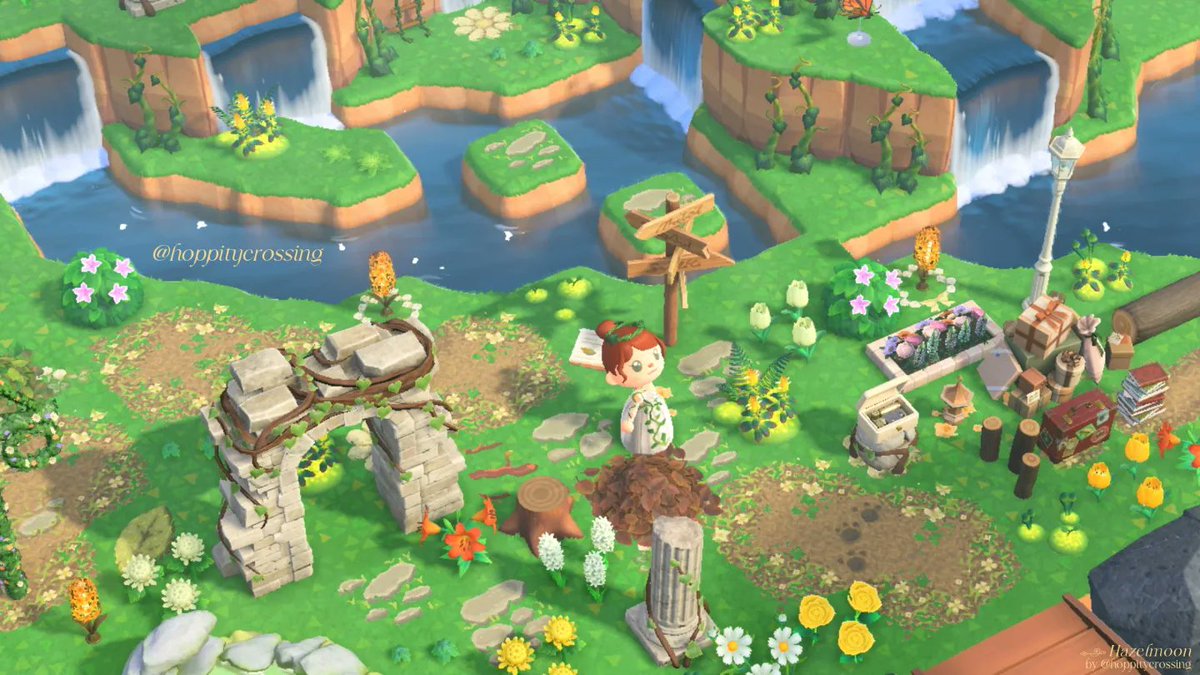 hoppitycrossing's tweet photo. Well, it's just another bird's eye view of Hazelmoon's entrance because why not? How's your weekend going, lovelies? 🥰🤎✨

🌕

Love,
Harumi

#ACNH #NintendoSwitch #AnimalCrossing #AnimalCrossingNewHorizons #ACNHDesign #ACNHDesigns #acnhlightacademia #acnhentrance https://t.co/CVGcFbiadL