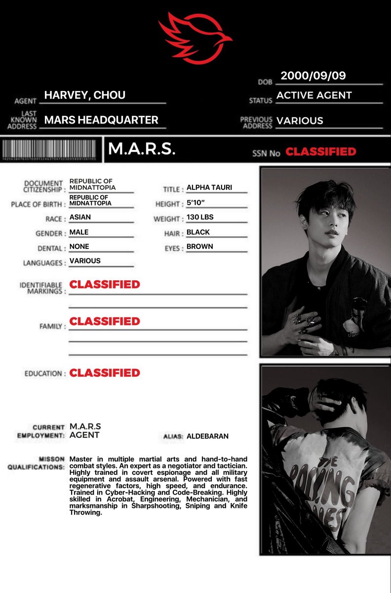 chhvry's tweet photo. — M.A.R.S. Agents

★ Codename: Aldebaran 
☆ Current Undercover Name: Venus https://t.co/gLZADXl1uI