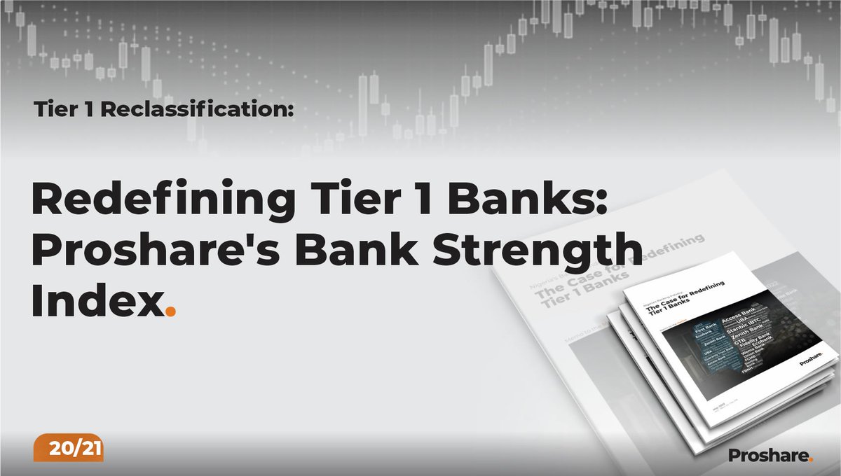 proshare's tweet photo. Tier 1 Reclassification: Redefining Tier 1 Banks: Proshare's Bank Strength Index - @TheAnalystNG
#Tier1Banks #NigerianBanks #ProshareReport #AskProshare #Banking #BankingIndustry #bankreports #financialservices #bankingandfinance
https://t.co/zarNhzFQGs
#Thread https://t.co/MFGHCyz6u4