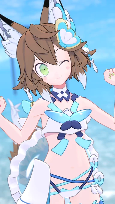 夏なので水着 