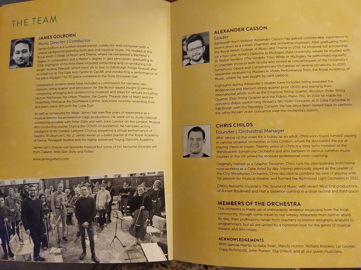 I was so pleased to be invited to attend the #RichmondLightOrchestra concert @StMarysTwick last night. Pictured with me is James Golborn, music director, and founder Chris Childs.