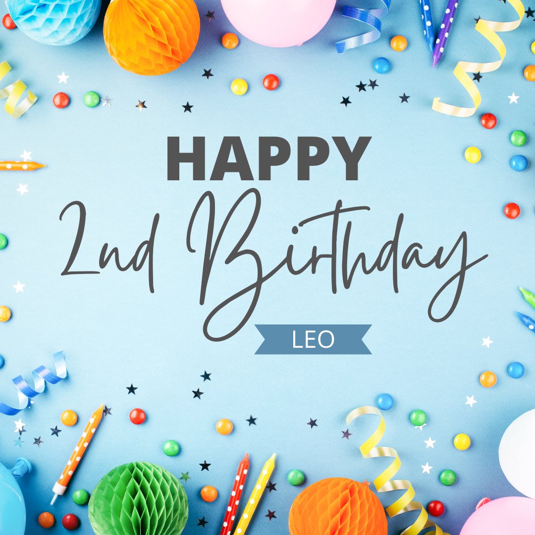 Wishing Leo a very happy 2nd birthday today. We hope you have a lovely day celebrating.

#birthday #celebrate #2today