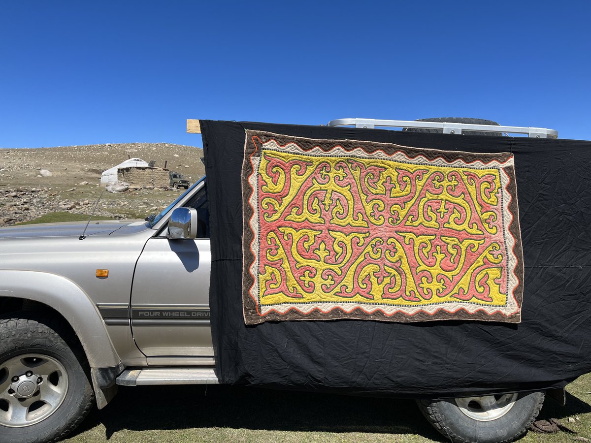 K_R_Pearson's tweet photo. I'm a week late announcing the start of our @EMKP_BM funded material heritage documentation project, but that means I have photos to share! Our project focuses on hide and fiber crafts of mobile pastoralists in Western #Mongolia. @KhMarima @Amangul69674440 https://t.co/hn1yIDRr0j