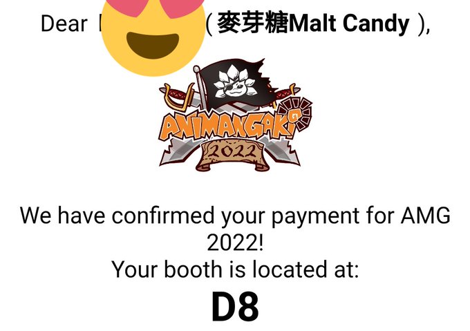 Yea my booth location for AMG has been out!!!
Will start to promote my doujin merch around August ✨
See u all soon!!!
#AMG2022 