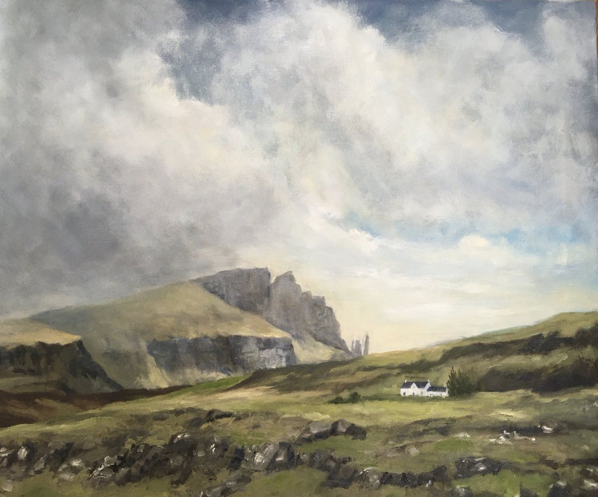 Here's landscape painter Alison Vasey <a href="/AlisonJVasey/">Alison Vasey</a> demonstrating her skills. Come &amp; see Alison &amp; her beautiful work at our Fringe Fair! Wednesday 13th July - Friday 15th July at the Octagon, Pavilion Gardens in Buxton. 10.00-5.00