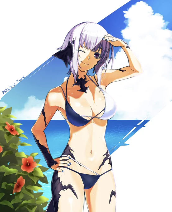 夏をテーマに描き塗りしたぞい
こんな感じの耐熱装備欲しいっすねぇ
#FF14 #アウラ 