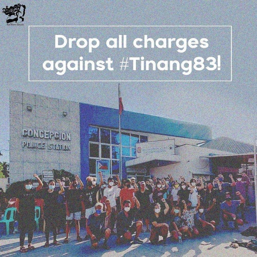 ruwa_ph's tweet photo. On the #Tinang83, a thread⬇️

The case of the Tinang 83 is one of the largest illegal mass arrests in the Philippines, showcasing the state brutality that characterizes the current Marcos-Duterte regime. (1/n) https://t.co/YUOyleCH1b