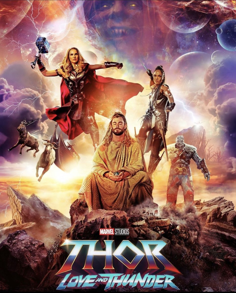 Review ⭐4.2 #ThorLoveAndThunder 
The 4th installment of #Thor 
Everything is superb. New plot,more Gods n Evils.
Grt crowd in #Indian theatres
<a href="/thorofficial/">Thor</a> gives us another himbo portrayal of a once stoic and tragic hero.
Love  #NataliePortman

#MarvelStudios #MCU #Disney