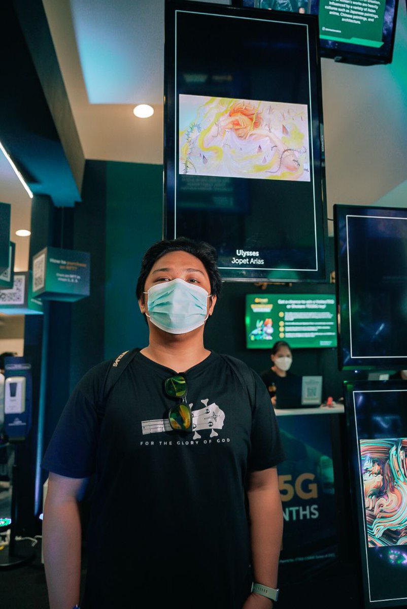 LiveSmart's tweet photo. Catch @bjorncalleja, @AriasJopet and Marso Ya NFT artworks here in the Smart Signature booth only until today at the Megatrade Hall 1. See you there! #SmartToyCon https://t.co/aLzWz3vRLx