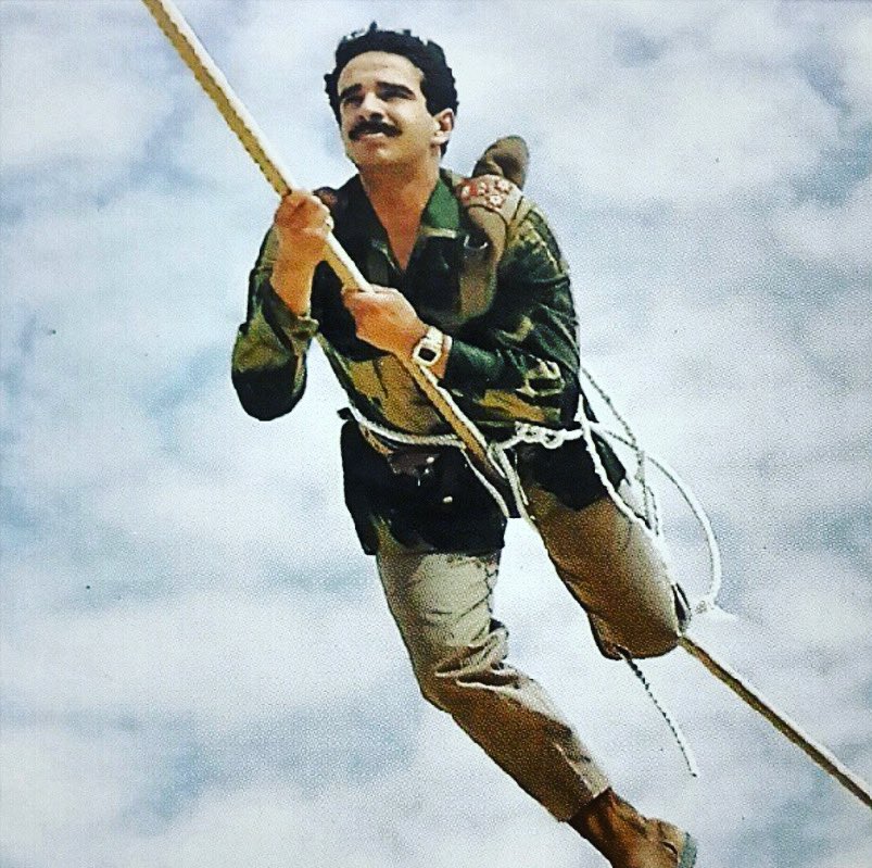 TheOldBahrain's tweet photo. 1970s🇧🇭: King Hamad during military training. 
#theoldbahrain #bahrain https://t.co/wKEIkGRnNC
