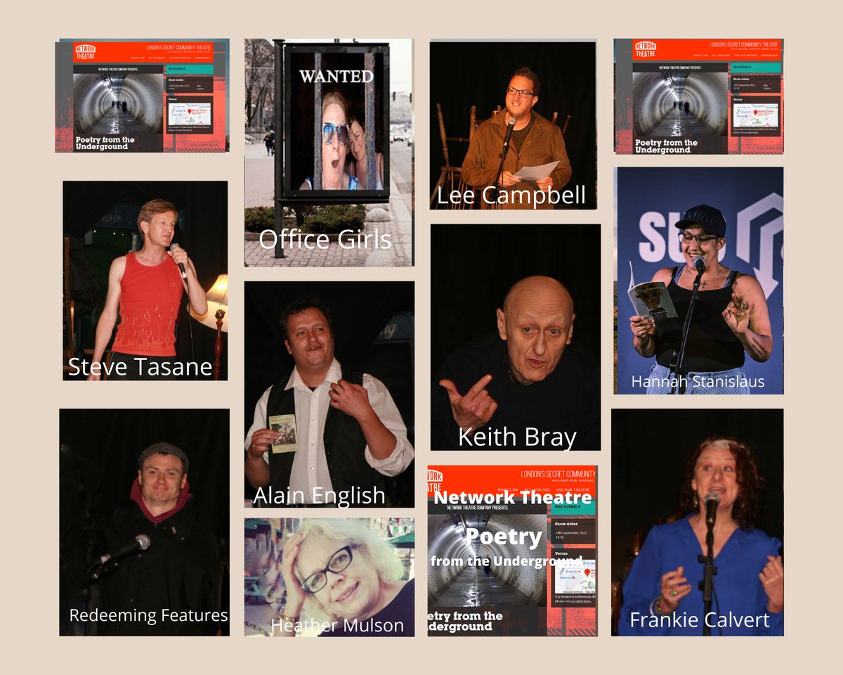 LPB_Lon's tweet photo. @ProfessorMGM  
Network Theatre Fundrasier
18th Sept 2022 Show 7:30
Poetry from the Underground
with 13 London Leading performace poets
now the time to buy your tickets
Wonderful evening of entertainment and
helping comumity Theatre
Ticket £5 each Booking
https://t.co/3MQfkDkmgJ https://t.co/oQ1rsuwvJA