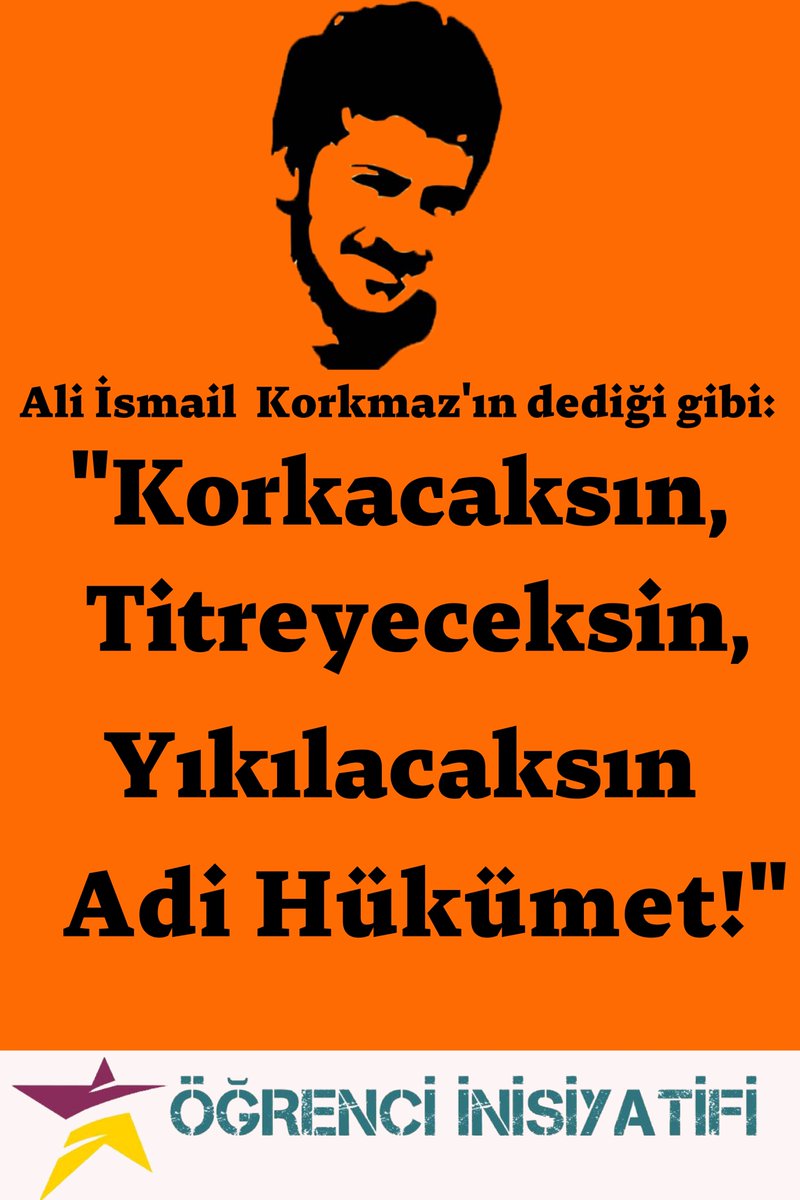 "Bir ölü yatıyor on dokuz yaşında bir delikanlı gündüzleri güneşte
geceleri yıldızların altında..."
#AliİsmailKorkmaz 
#hep19yaşında