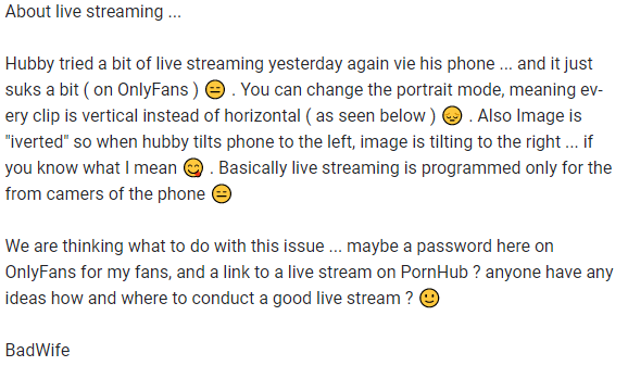 Abaout live streams ... anyone has any good ideas ? 😏 https://t.co/vorJPvoehF