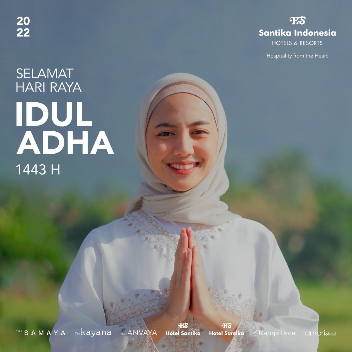 Selamat Hari Raya Idul Adha 1443H. Semoga semangat berkurban, memperkuat keimanan dan rasa kemanusiaan kita.

#SantikaIndonesia #AmarisHotels #TheSamaya #TheKayana #TheAnvaya #KampiHotels #SantikaHotels #DiIndonesiaAja