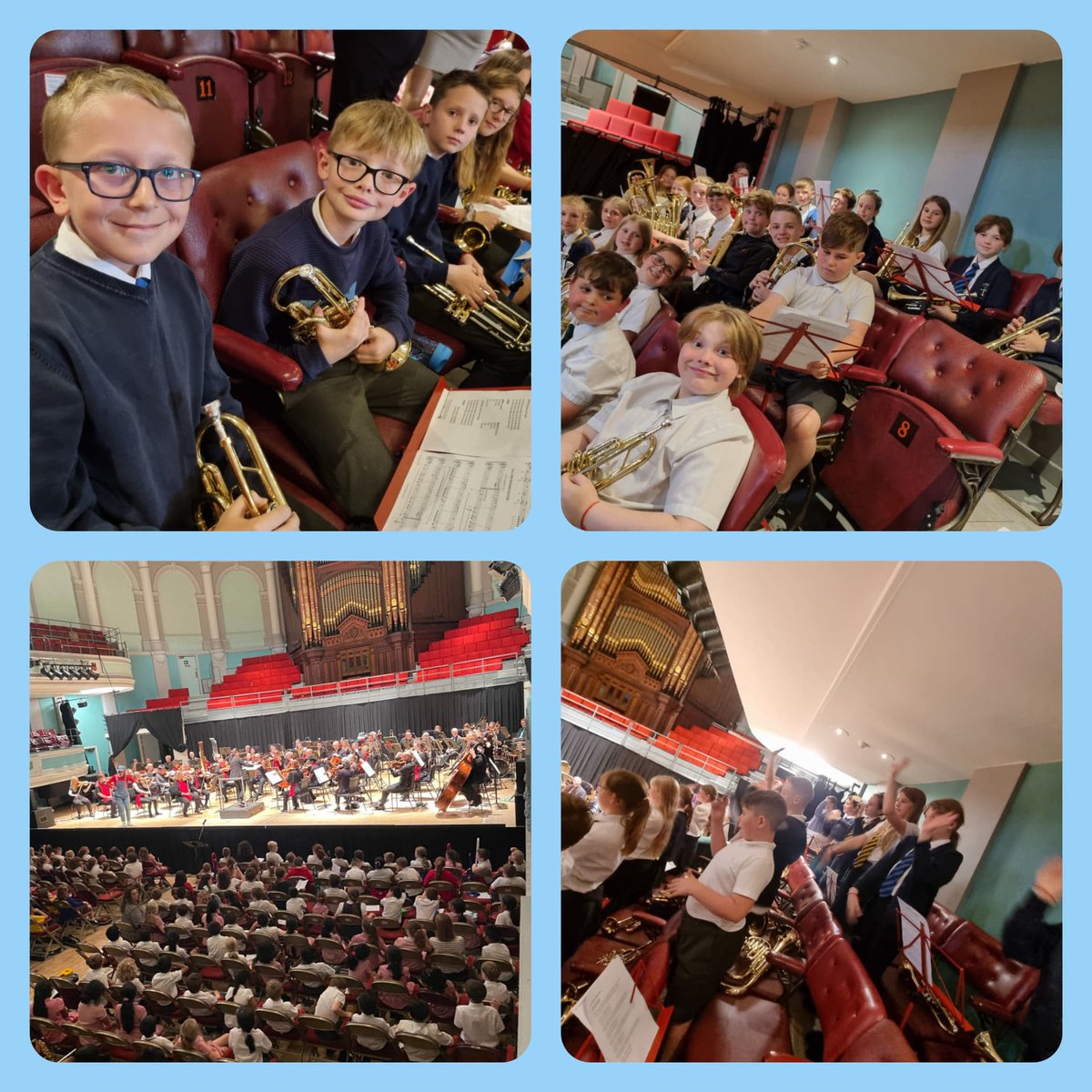 We had a fabulous afternoon on Friday. Singing, dancing and playing brass instruments with The Halle Orchestra. #MakingMemories  #proudmoments #brass <a href="/RegandVic/">Regent Theatre & Victoria Hall</a> <a href="/the_halle/">The Hallé</a>