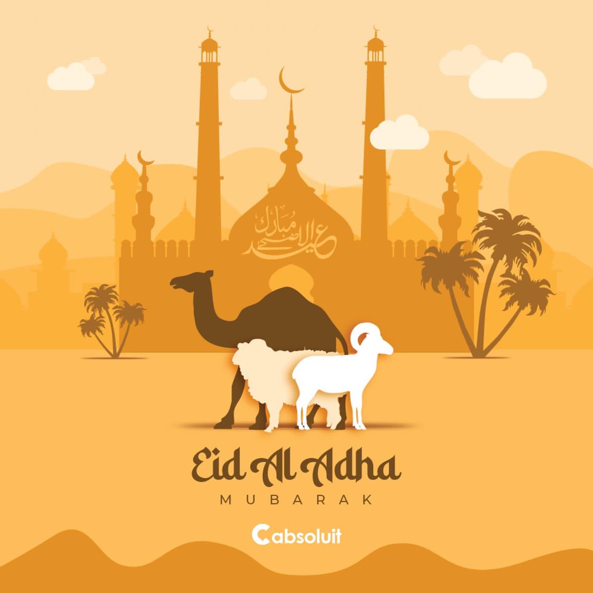 Let this day be a blessing to you and your family. May GOD Sprinkle his wondrous blessings over you and your loved ones. Eid Mubarak to all of you Cabsoluit team #EidAlAdha #EidAdhaMubarak #sundayvibes #EidSpecial #eidaladha2022