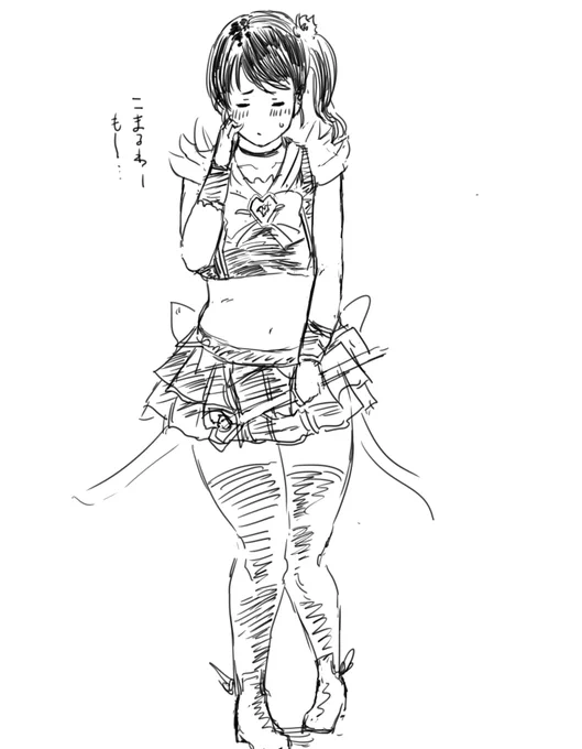 昨日の1h4dで描いた
魔法少女やってる娘のピンチヒッターで
変身して戦う事になった母
https://t.co/8Gdgsn4iLh 