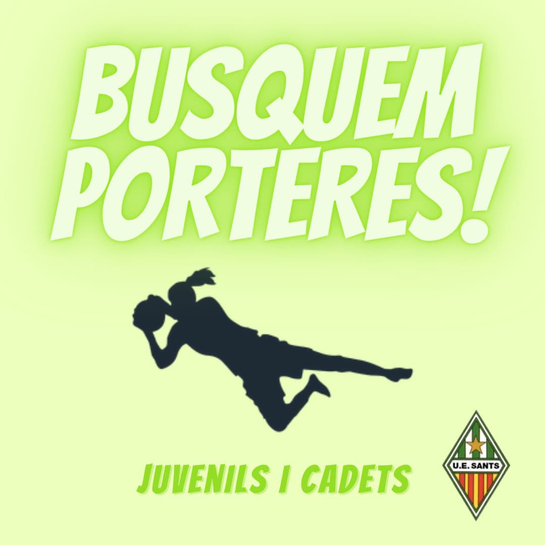 UeSantsFemeni's tweet photo. Noies! Ens contactes i t’expliquem??💚💚💚⚽️⚽️⚽️💚💚💚@uesants https://t.co/dEHHcCv3se