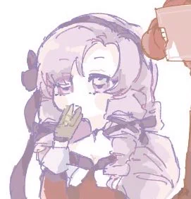 後輩2人が描いてたさろめ嬢かわい〜 
