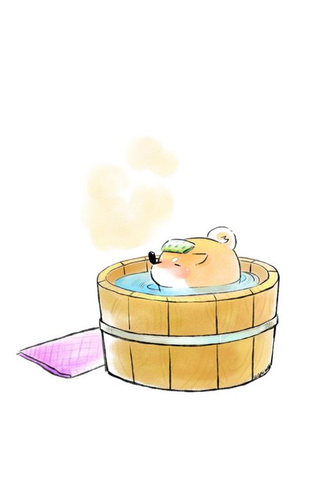 選挙に行ってきました〜
汗をかいたので、作業前にまずはひとっ風呂 