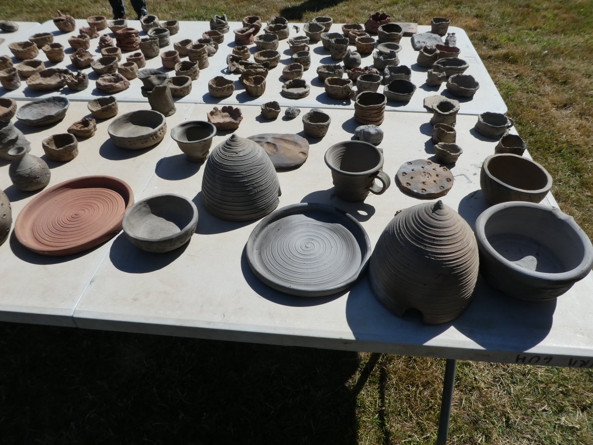 Successful second firing of replica Roman kiln, 200+ pots fired.