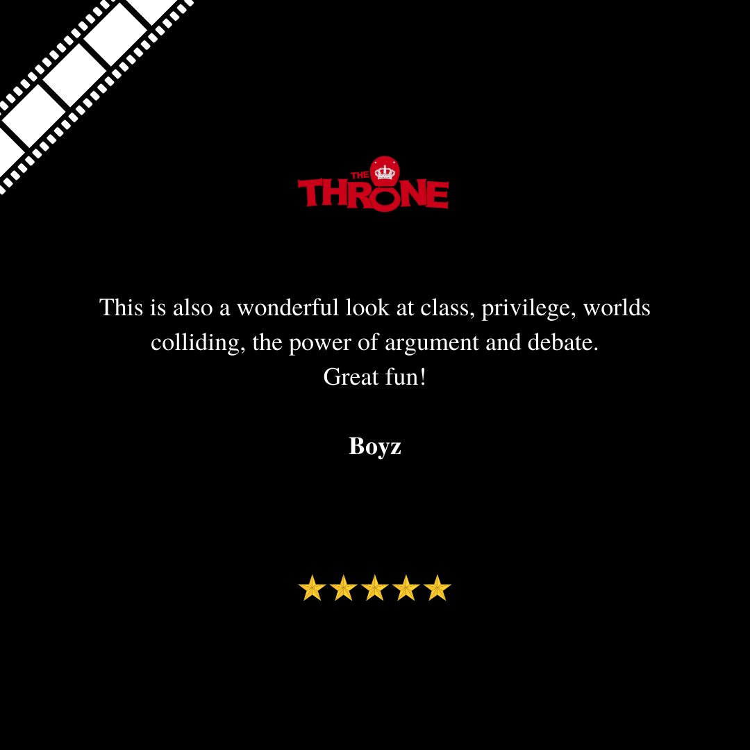 thethroneplay's tweet photo. Get your Sunday kicks, rather than the Sunday blues! 🎉

https://t.co/s3m565AdzQ

#reviews #review #testimonial #love #reviewers #testimonials #London #CharlieCondou #MaryRoscoe #Corrie #TedLasso #CoronationStreet #LondonTheatre #TheatreArts #Theatre #Actor https://t.co/50gENe7fbq
