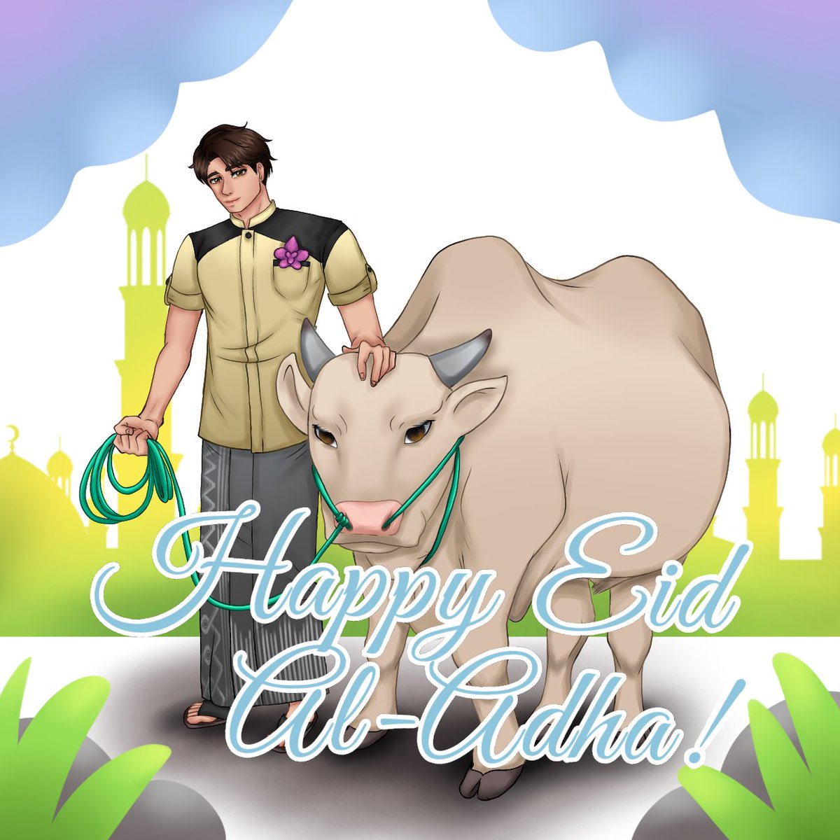 qishxrl21_12's tweet photo. Happy Eid Al-Adha everyone!!!
💕✨🐄✨💕

#hwsindonesia #hetaliaindonesia #indopride #indonesia #dirga #dirgantara #dirgafanart #hetaliaindo #hetaliafanart #hetaliaindonesiafanart #FANART https://t.co/dzRXRis2Qp