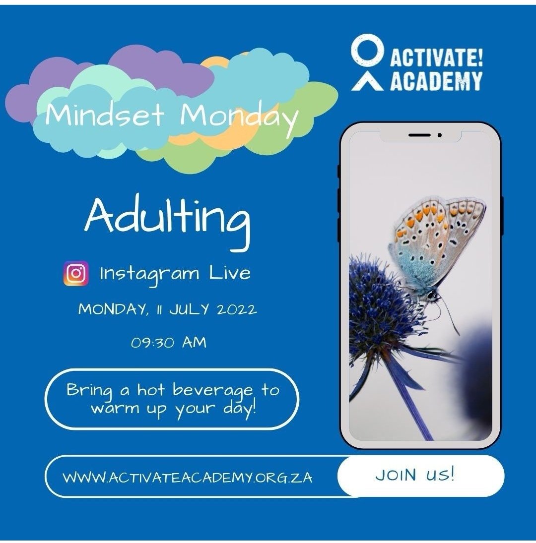 Siziwena's tweet photo. Adulting when you play hopscotch with your debit orders instead of your friends. Join the conversation tomorrow live on Instagram at 09:30. #AdultingAndStuff #mindsetiseverything #activateacademy #opensource #finance #igniteyourflame https://t.co/pcxcCoWZXX