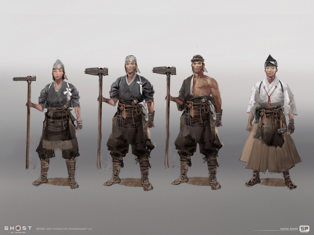 Discover a collection of 300+ Concept Art, Character Models, Props made  for Ghost of Tsushima

Full Galley ans Details : https://t.co/hTzvSexxAP 