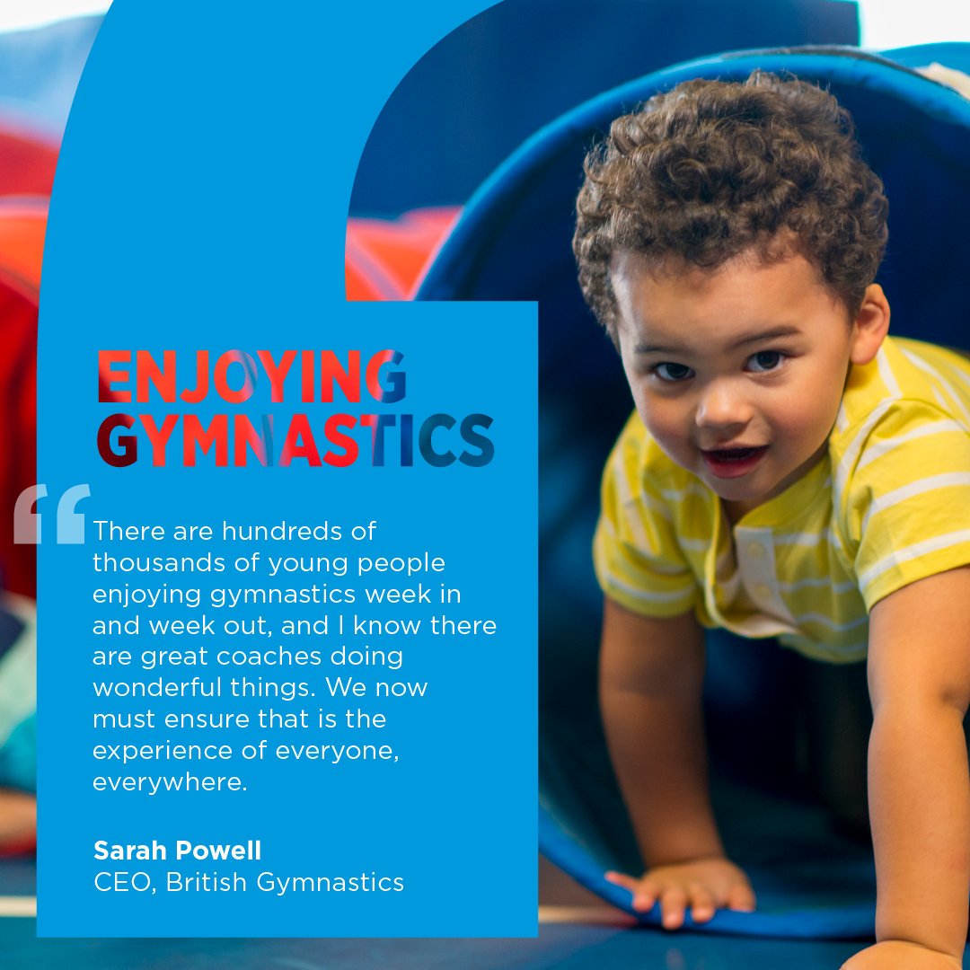 We're working hard to ensure that everybody involved in gymnastics, enjoys their experience 🤸‍♂️