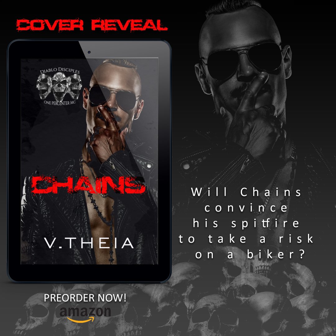 ✨COVER REVEAL✨
CHAINS by <a href="/shewritesheroes/">V. Theia - Priest's Sunbeam is OUT NOW!</a>   She’s a debt. But can she own the VPs heart, too?  Coming July 28
→ mybook.to/ChainsDDMC Special intro price 2-99! (will return to 3-99 on release)

✨TBR the whole series: 
bit.ly/DiabloDisciple…