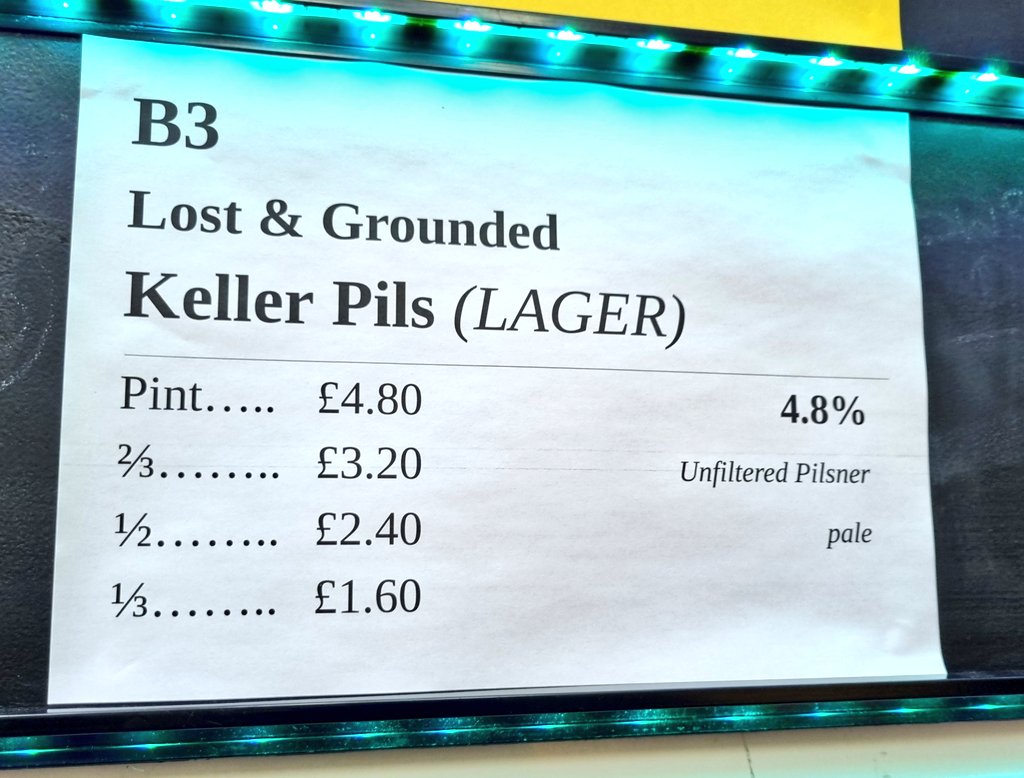 WillinghamBeer's tweet photo. The keg changes are already rolling in!

New on the list is:

@BurntMillBeer Five Acre
@lostandgrounded Keller Pils
@SignatureBrew Studio Lager https://t.co/lLlzttgieI