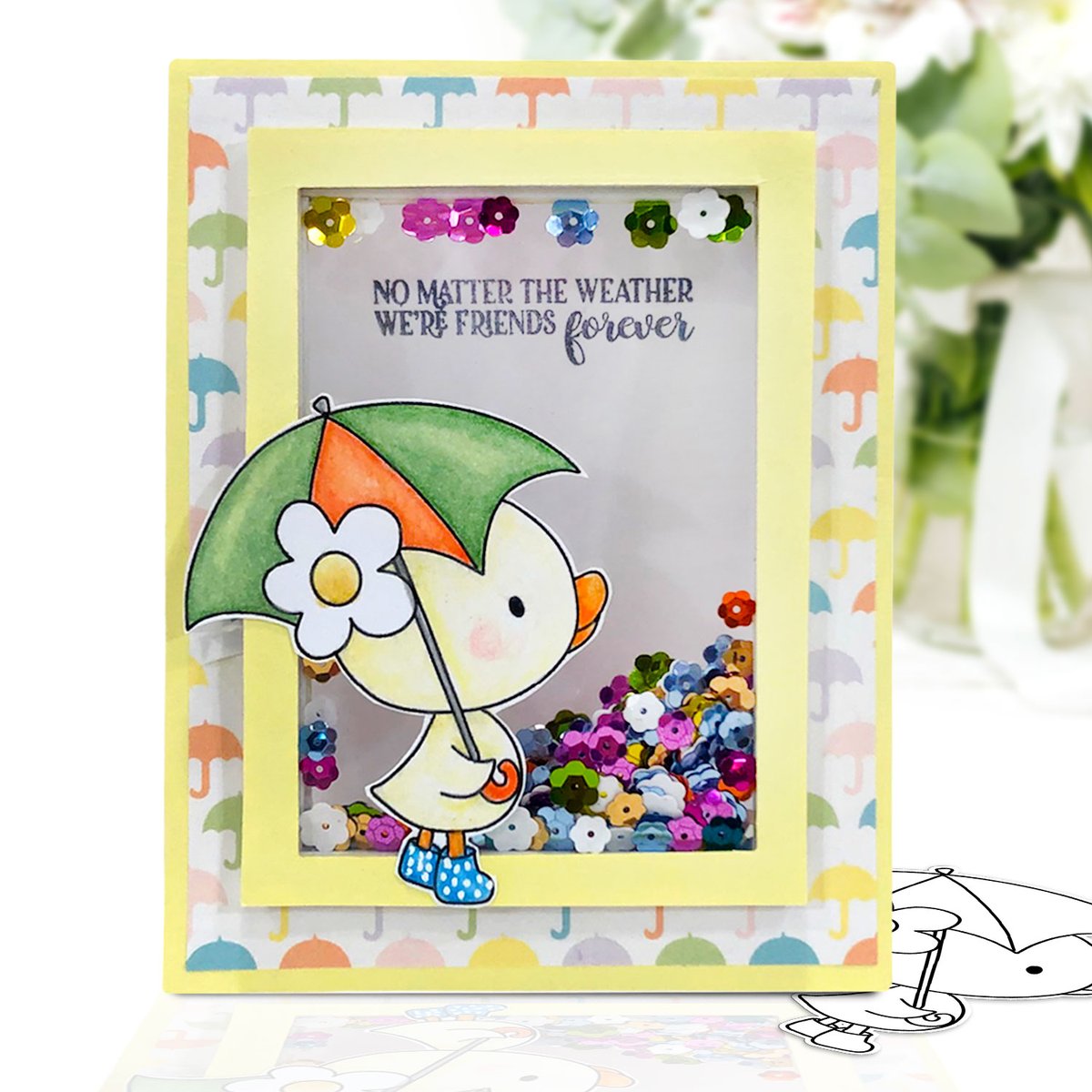 Polka_doodles's tweet photo. Having a lovely crafty Sunday? Maybe this super cute shaker card will help inspire you! #handmadecards #cardmaking #crafts #craft #crafting #crafters #digitalstamp #digitalpapercrafting #digitalcrafting #digitalcardmaking  https://t.co/sgOMhZnRsM https://t.co/VAImdcFcMO