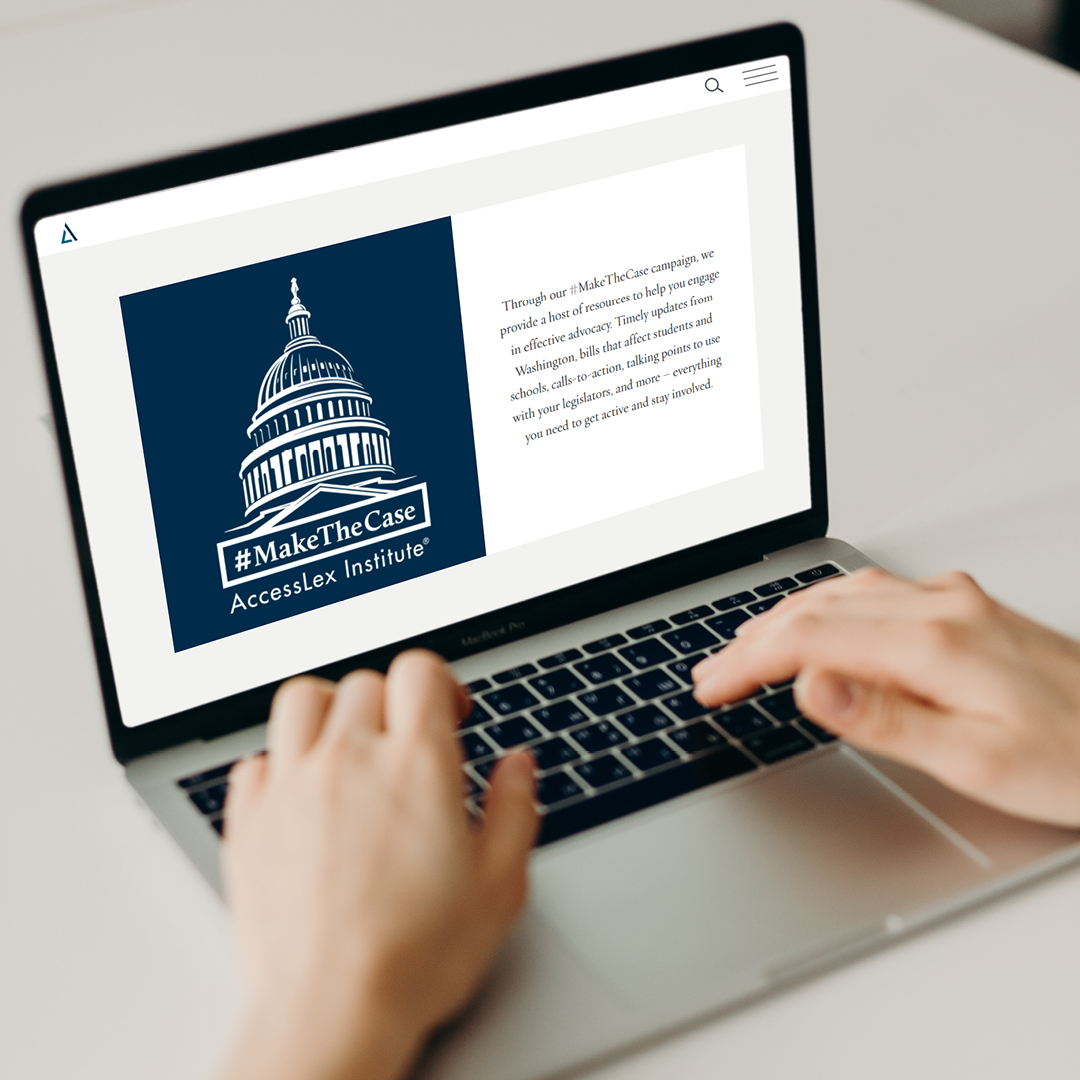AccessLex Institute’s #MaketheCase resources include policy information, guides &amp; contacts to become an effective advocate.
Members of Congress need to hear what matters most to U. Together, we can tell them!

#MakeTheCase | AccessLex
#AccessLexChampions infl.tv/k41w