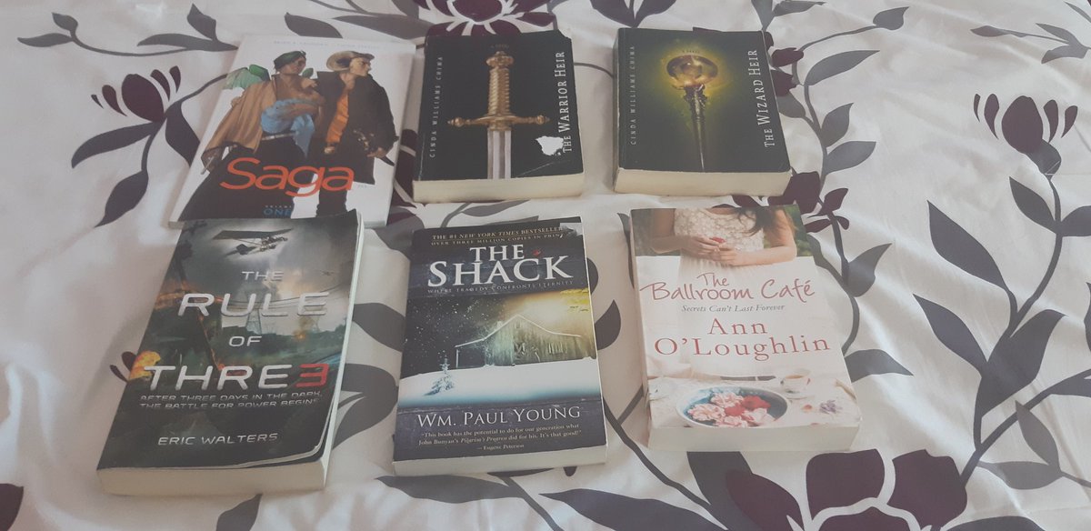 <a href="/YALCathon/">YALCathon</a> Went to a used bookstore yesterday looking to treat myself to 1 or 2 books and came back with 6! 📚