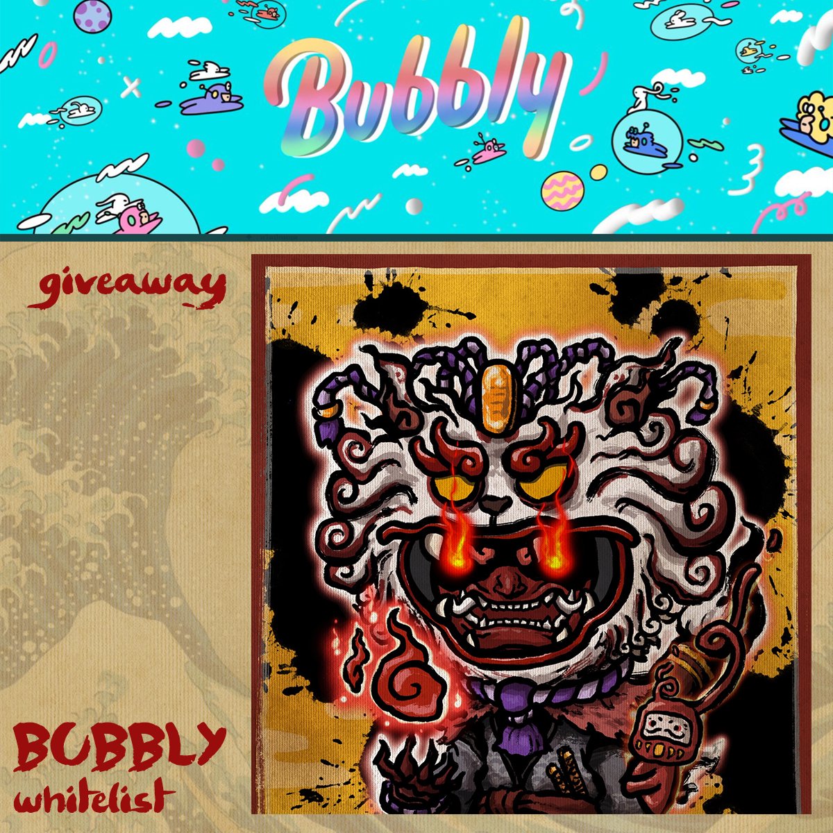 🎉Bubbly Whitelists Giveaway!🎉

3 WL Spots

👹 Rules

- Follow 
<a href="/iamduckzap/">Duck Zap</a> 
 &amp; 
<a href="/BubblyStory/">Bubbly</a>
 
- Like and Retweet
- Tag 3 friends!

Ending in 24 Hrs!
Best Luck to Everyone!
#Bubbly #NFT #NFTs #WLGiveaways