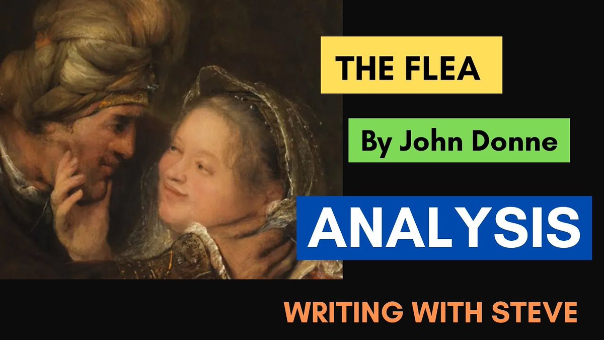 Check out my latest video 'The Flea by John Donne - poem analysis' Watch Now: youtu.be/NYMn3a8Z4XE