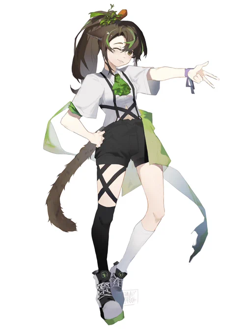Tina :D 
-
-
There was a fleeting thought to draw the rest of green geckos but let's be honest, no way I'm doin it in time

#tinakittenfanart #Tinakitten #mccfanart 