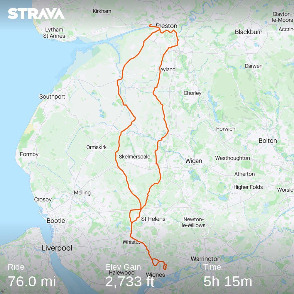 dwebsterwidnes's tweet photo. Another early morning cycling adventure “it’s only peddling said someone who has never pedalled” #60andstillstrong https://t.co/y939xGLzem