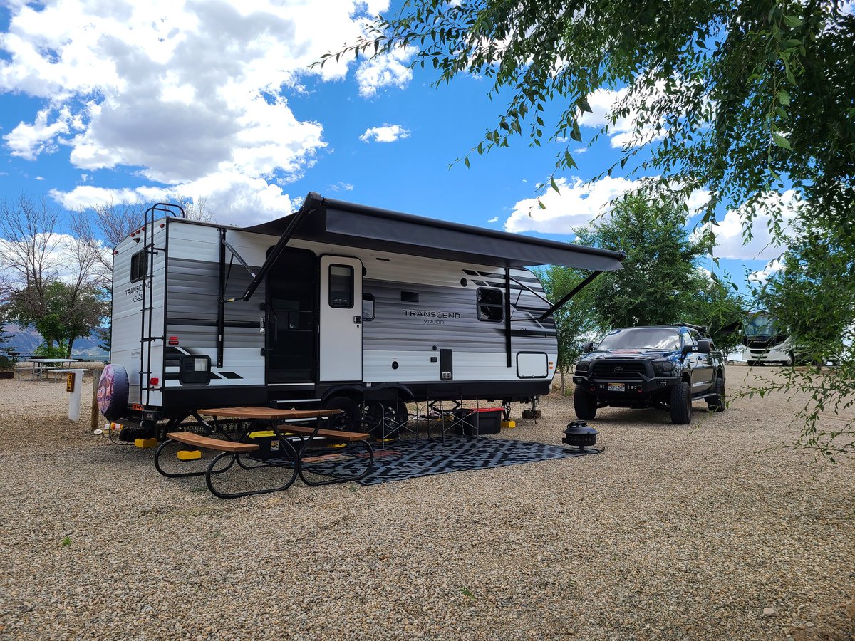 Our own little oasis. Camping in Cortez Co. exploring and making memories. @WindishRV 
#Transcend221rbexplōr #Coloradocamping #Colorado #traveltrailers #MansakuOutdors