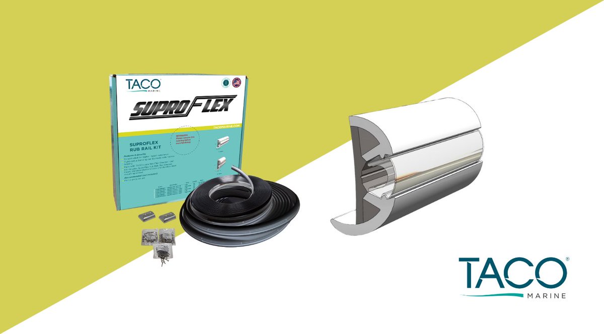 taco_marine's tweet photo. At TACO Marine, we manufacturer a variety of universal DIY SuproFlex Rub Rail kits that include everything needed for a complete Rub Rail renovation on your boat.
https://t.co/nXMk4KYa8C
#tacomarine #rubrail #boatingtips https://t.co/XrLZ0Ki5tX
