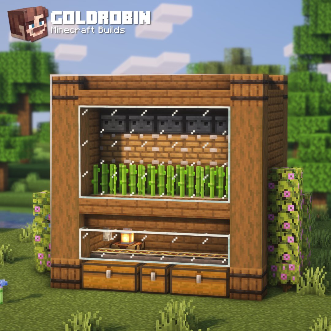 xGoldrobin's tweet photo. I built 3 Starter Farms! (Super Smelter, Wool Farm, Sugar Cane Farm) 🚧 #Minecraft https://t.co/4D9YnoYXJS