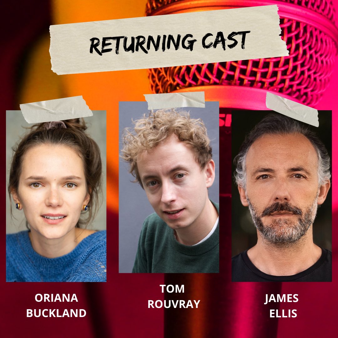 Here are our wonderful returning cast for ‘Speak.’ ! 
We’re so excited to have such a brilliant team on board. 

Join us at the <a href="/painesplough/">Paines Plough</a> Roundabout tent in 2 weeks! 
Link to book tickets: rosetheatre.org/whats-on/speak

<a href="/orianabuckland/">Oriana</a> <a href="/TomRouvray/">Tom Rouvray</a> <a href="/hisnibs/">HisNibs</a> 

#spokenword #newwriting