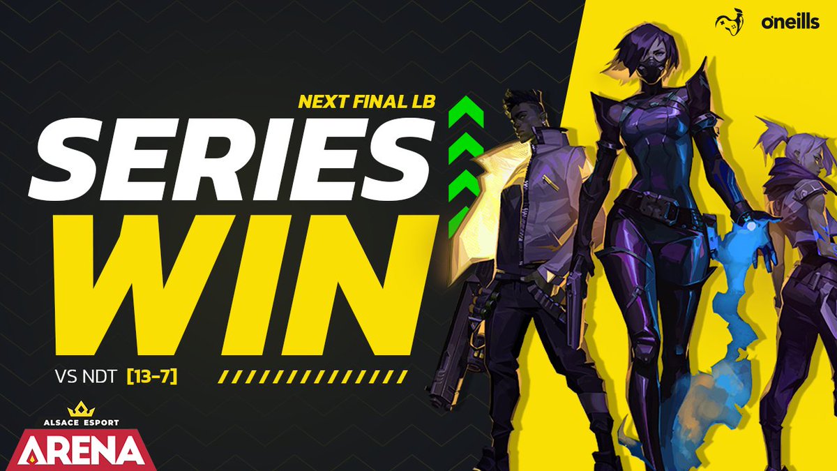 TeamNorthway's tweet photo. 🏆𝑨𝑳𝑺𝑨𝑪𝑬 𝑬𝑺𝑷𝑶𝑹𝑻 𝑨𝑹𝑬𝑵𝑨

🔥 BOOOOOUM

💪Le travail de l'équipe qui paie

✅TOP 3 assurer, à la porte de la Grande finale 

Grande Finale Loose Bracket à suivre en LIVE ici :

🥨https://t.co/oMD22CsvGM🥨

#NORTHWIN #YELLOWROCKS https://t.co/SYUgolScIG