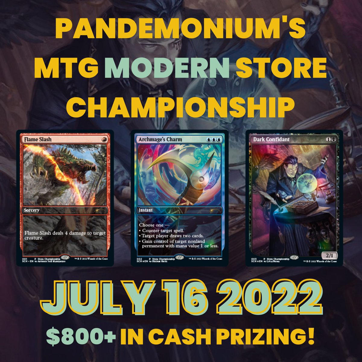 pandygamesma's tweet photo. This Saturday is our Modern Store Championship with $800+ in cash prizing including $300 for first place.
Sign up here: https://t.co/ZhTYYvBfMw
#PandeEvents #PandeMTG https://t.co/1O2sKp0EiA